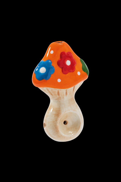 Wacky Bowlz Flower Mushroom Ceramic Pipe