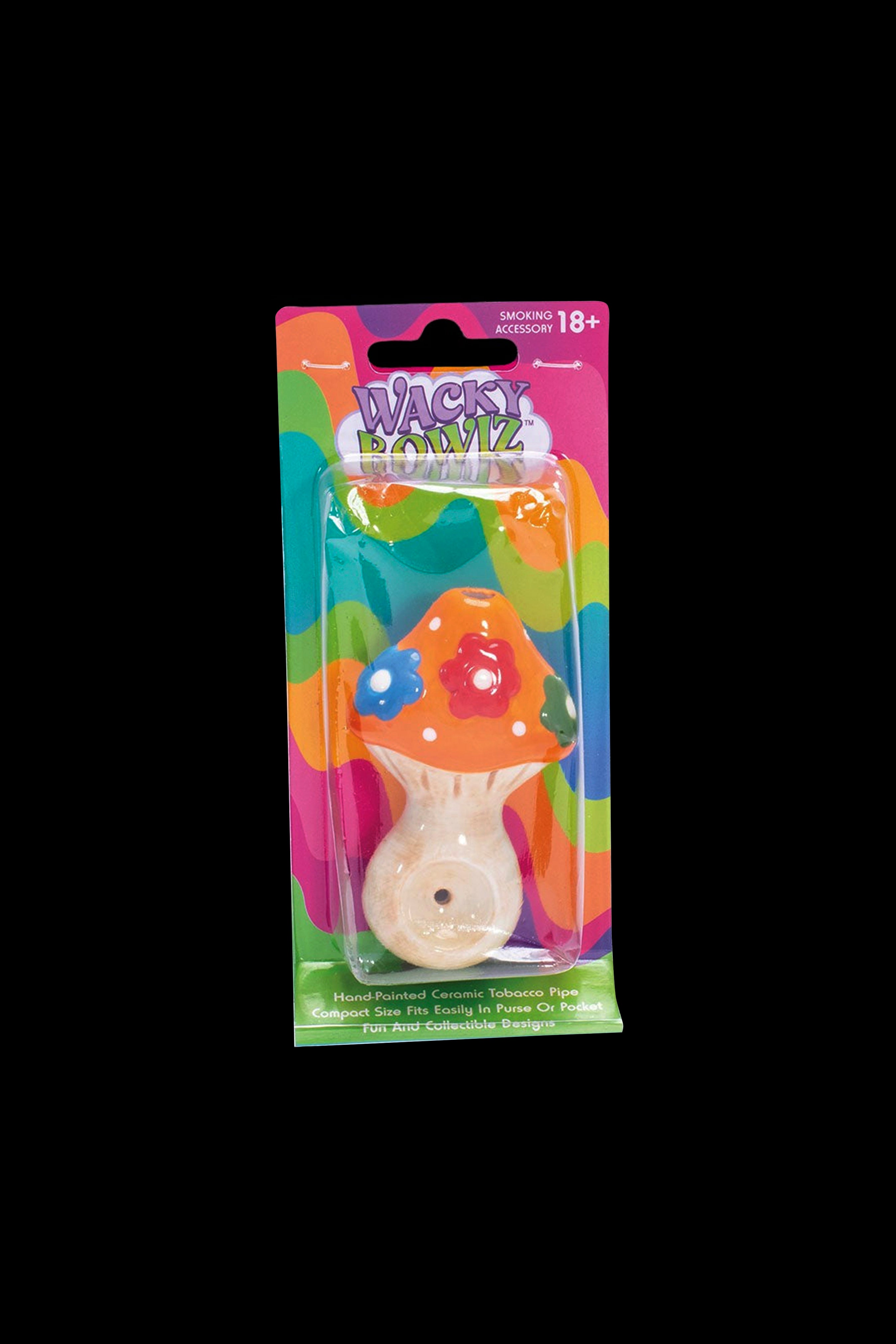 Wacky Bowlz Flower Mushroom Ceramic Pipe