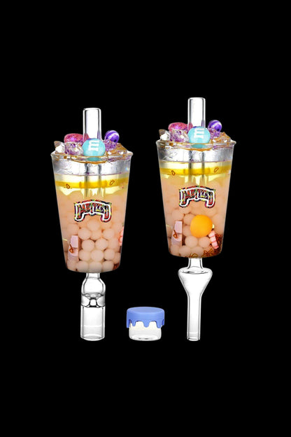 Dabtized Bottoms Up Shot Glass 2 In 1 Honey Straw