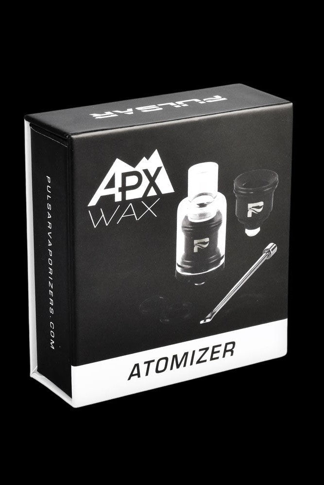 Black box for Pulsar APX wax atomizers with product illustration.