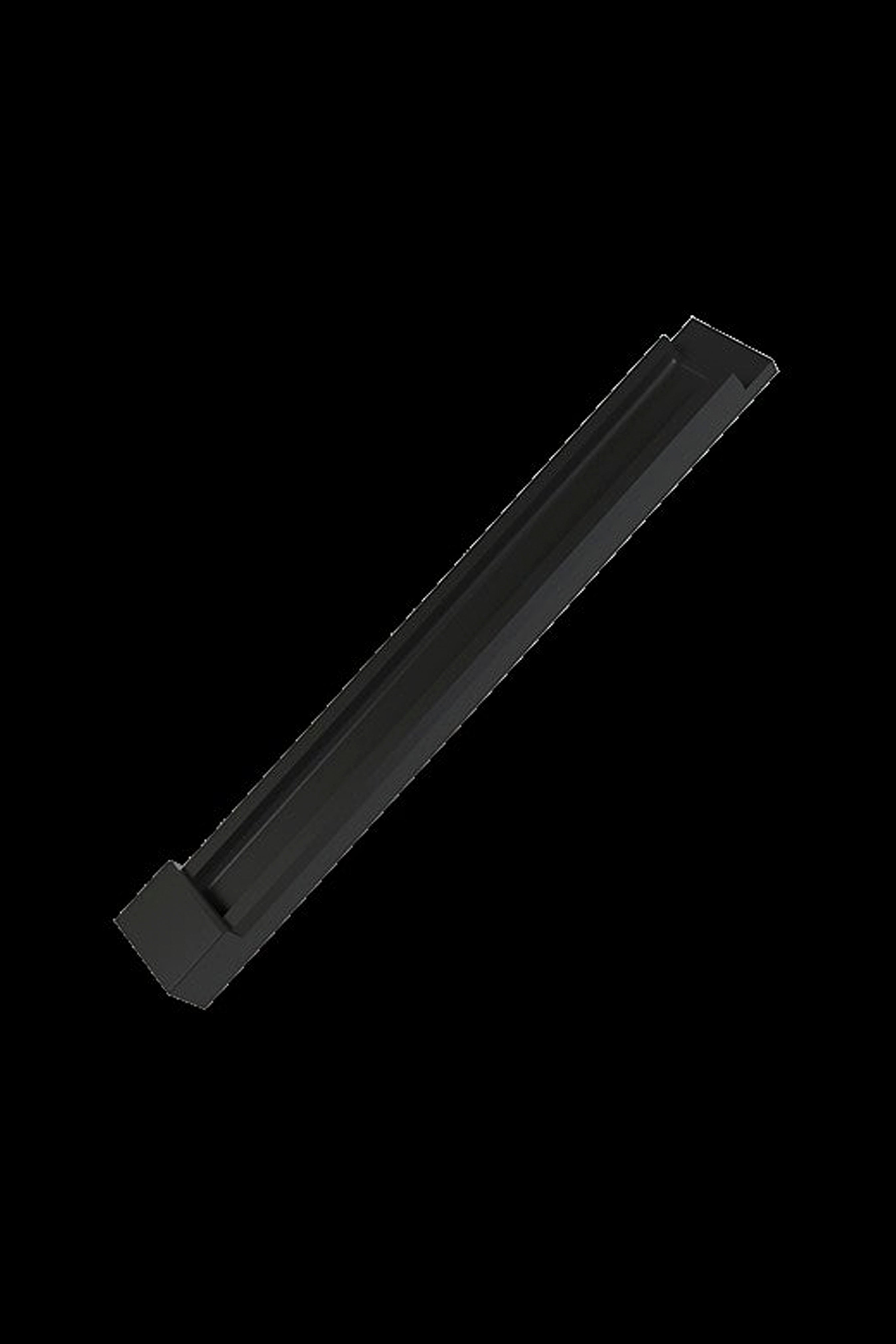 Black cannabis grow light bar on a transparent background.