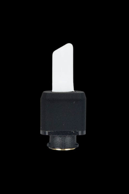 Black and white cannabis oil applicator tip.