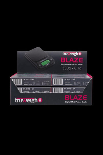 Truweigh Blaze Scale - 600g x 0.1g - Black - 12 Pack - Truweigh Blaze Scale - 600g x 0.1g - Black - 12 Pack