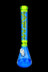 AFM Glass Pulsar Color Glass Beaker Bong - Ink Blue/ Lime - AFM Glass Pulsar Color Glass Beaker Bong - Ink Blue/ Lime