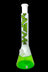 AFM Glass Quasar Glass Beaker Bong - Ivory/ Lime - AFM Glass Quasar Glass Beaker Bong - Ivory/ Lime