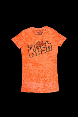 Kill Your Culture Orange Kush Women's Burnout T-Shirt
