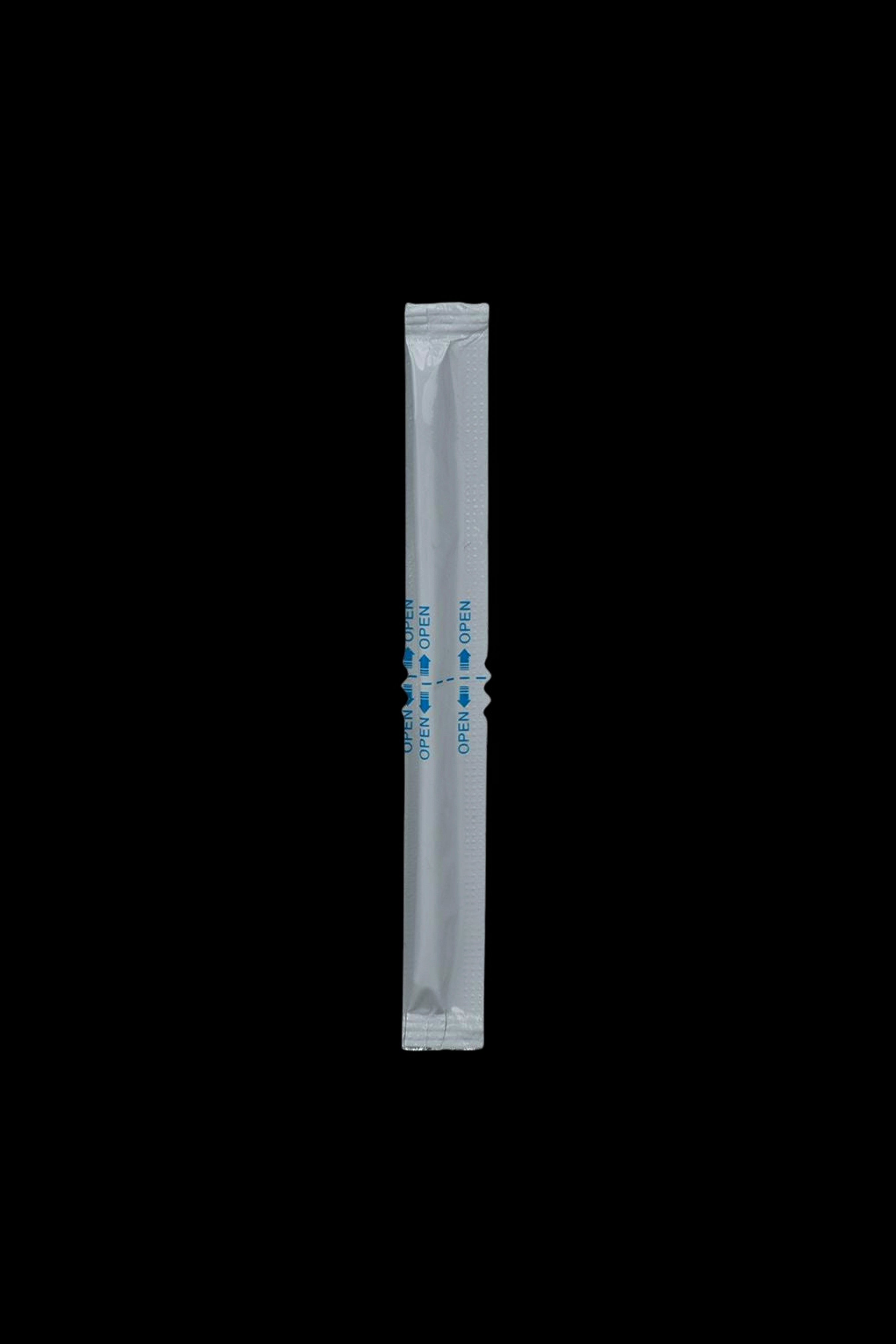 Sealed, slim pre-roll joint with "OPEN" instruction markings.