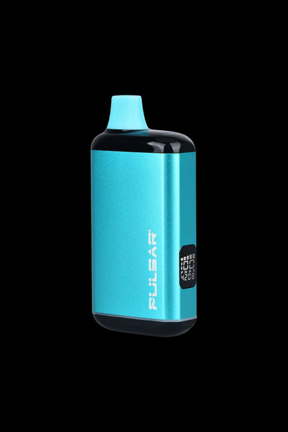 Blue Pulsar vaporizer pen with digital display.