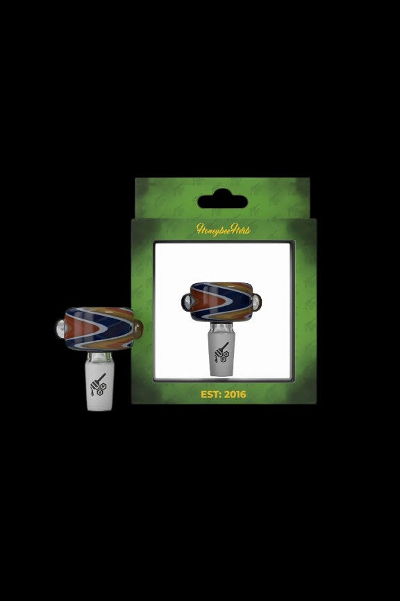 Packaged glass tips for smoking, branded “Honeybee Herb” and established in 2016.