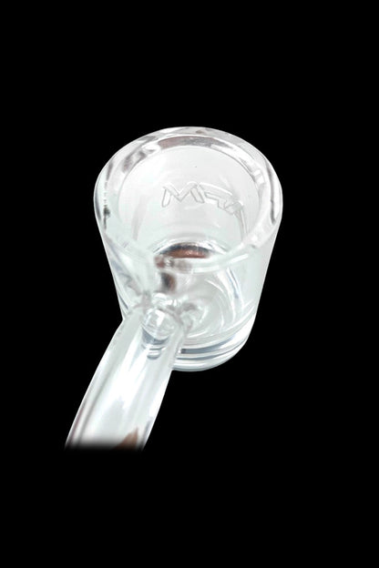 Clear glass pipe for smoking cannabis.