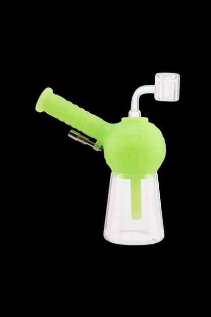 Ooze Blaster Silicone Glass 4-in-1 Hybrid Bong and Dab Straw