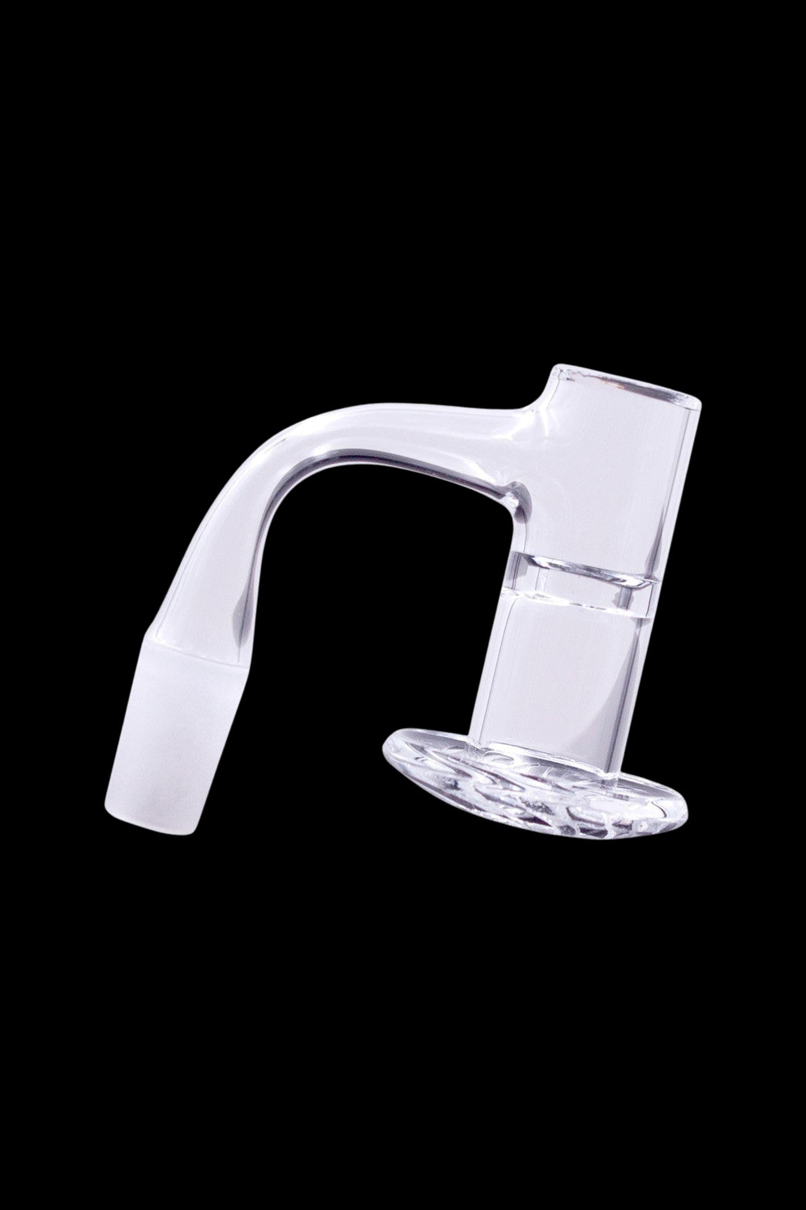 Clear quartz dab rig nail for cannabis concentrates.