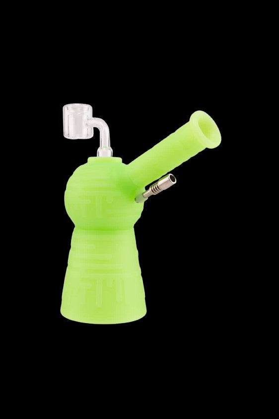 Ooze Blaster Silicone Glass 4-in-1 Hybrid Bong and Dab Straw