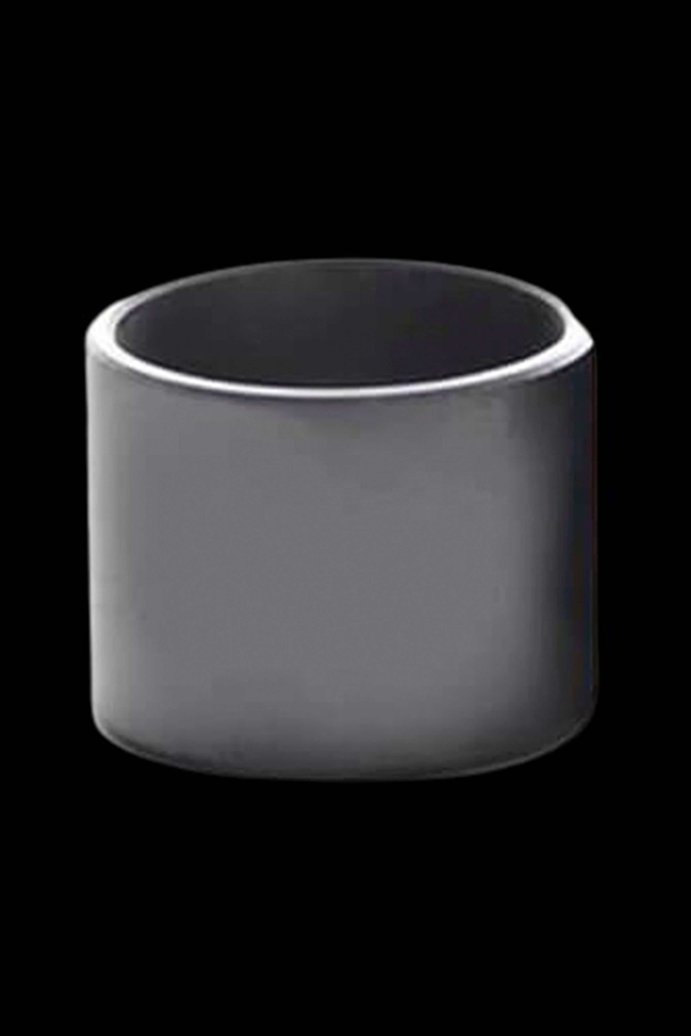 Sleek black stash jar.