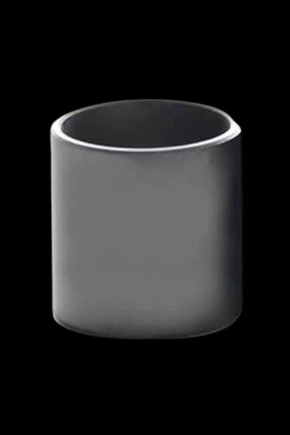 Sleek black cannabis storage container.