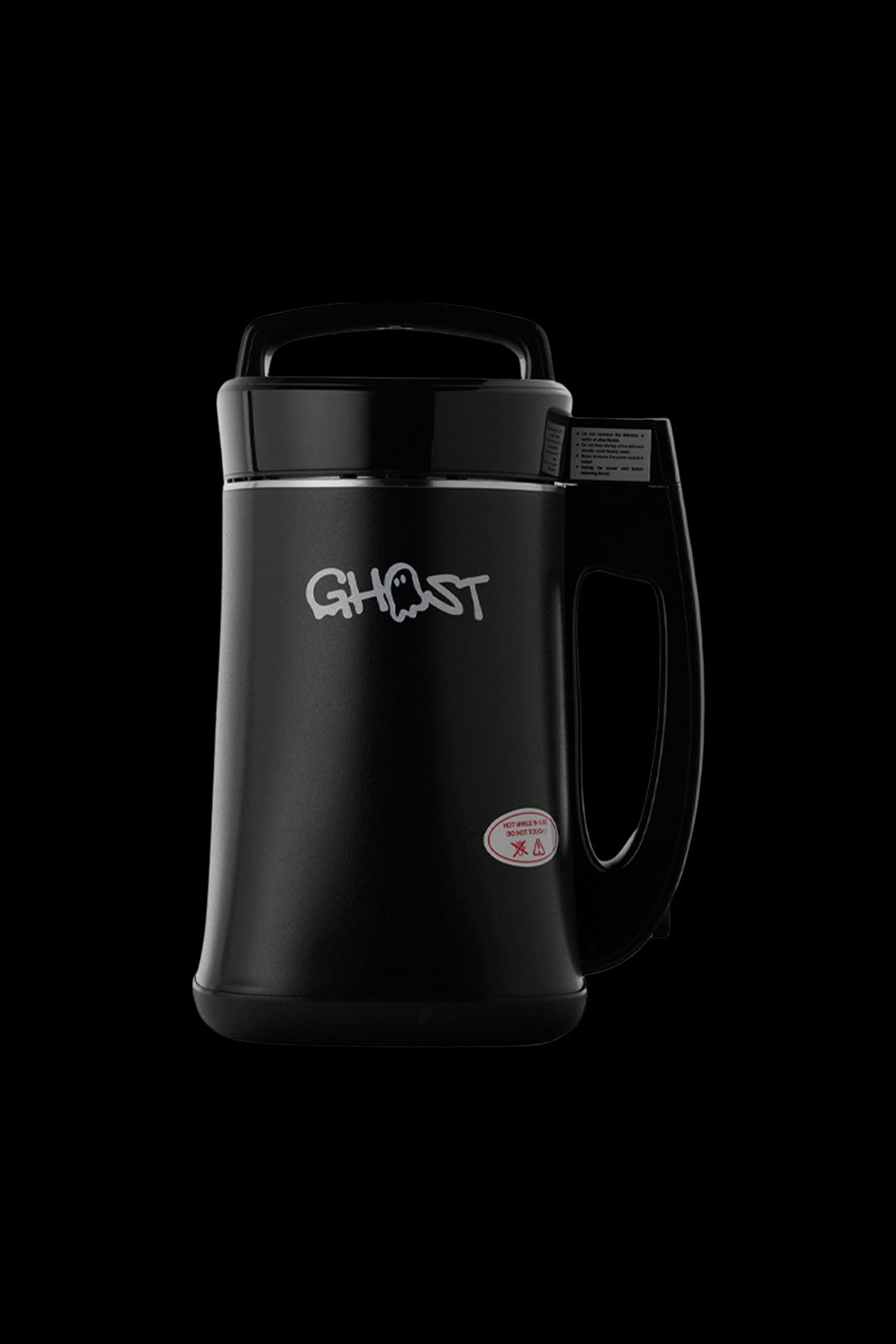 Black Ghost MV1 portable dry herb vaporizer on a dark background.