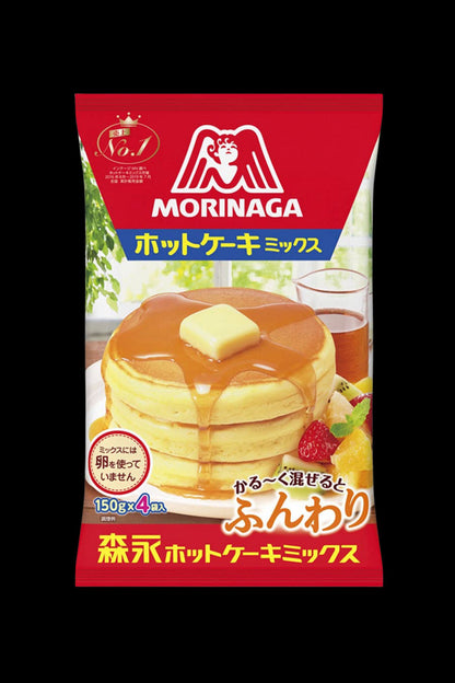 Pancake mix packaging with a cannabis-themed sticker placed over the original product image.