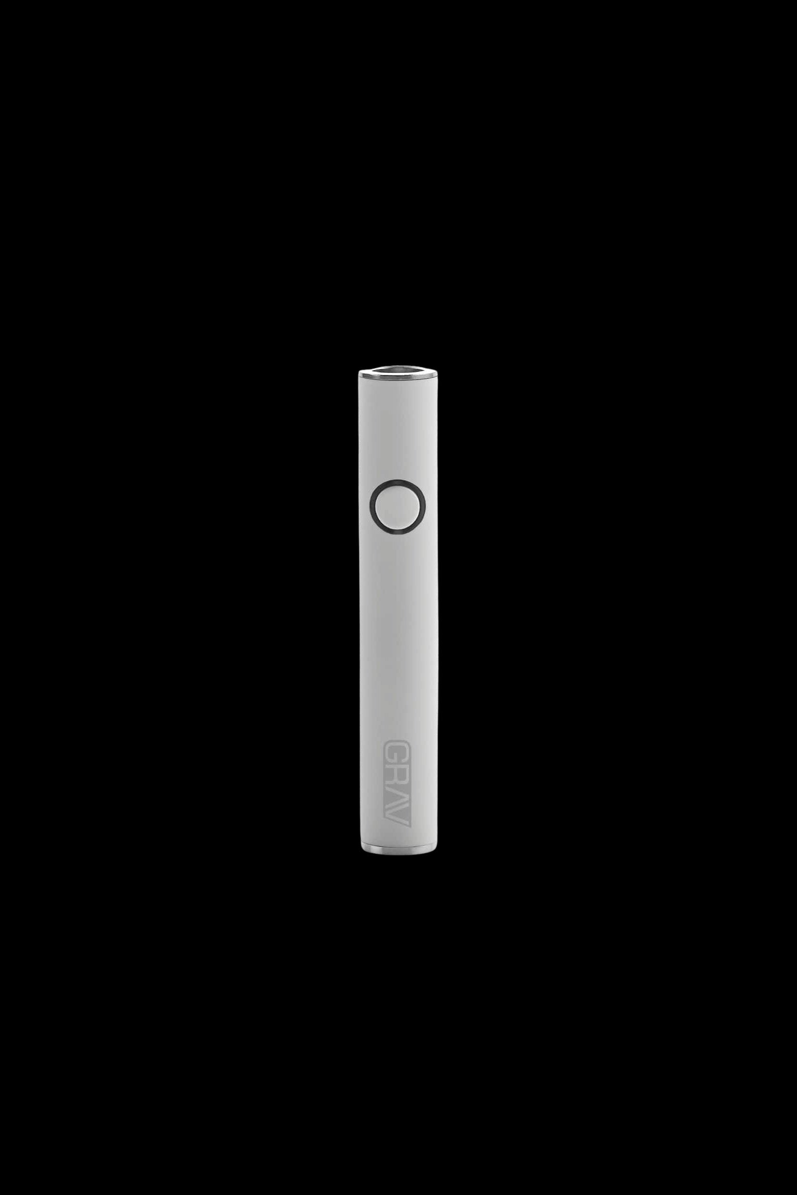 Silver cannabis vape pen with a single button and “Yocan” branding.