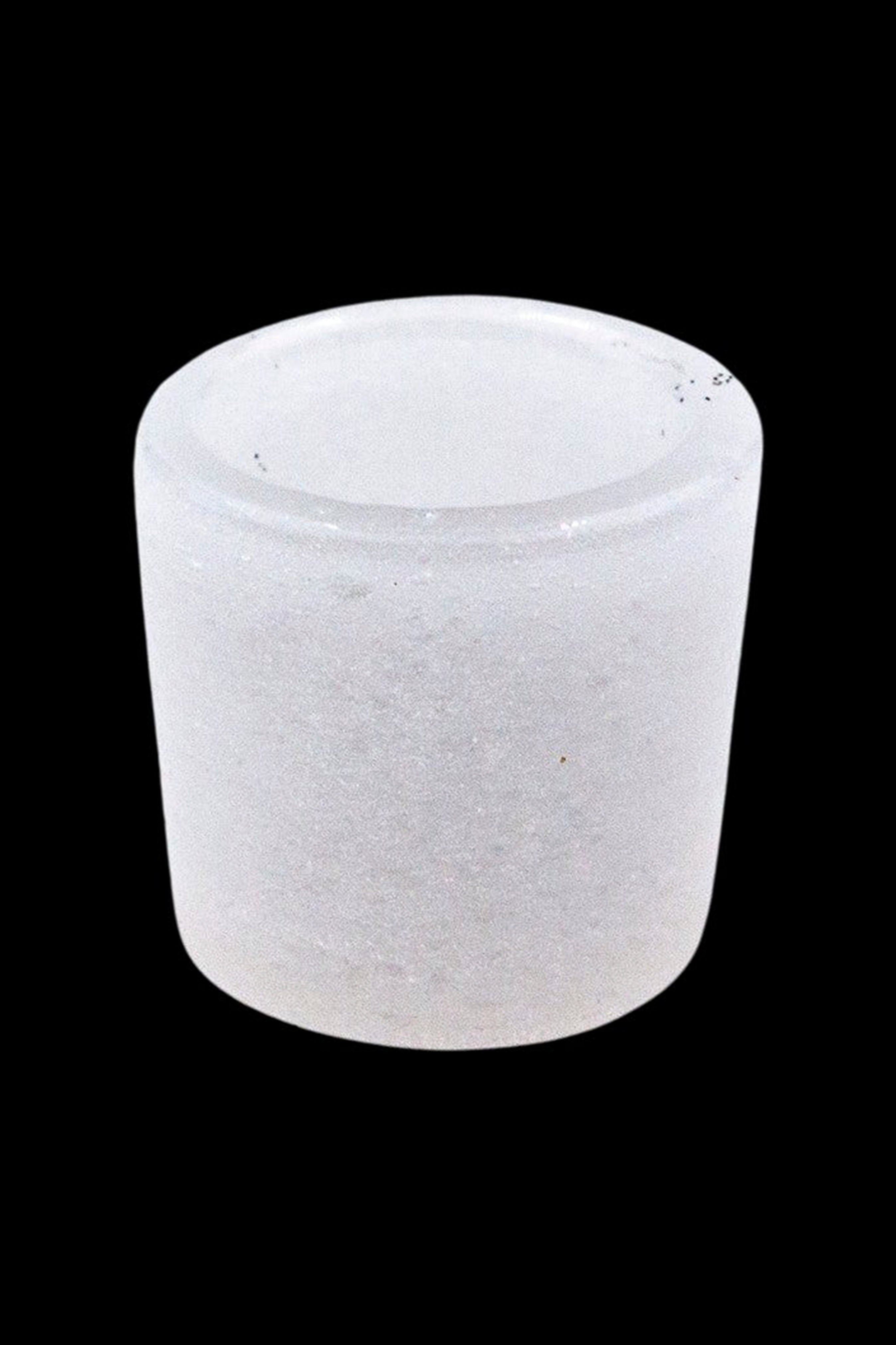 Frosted glass downstem screen.