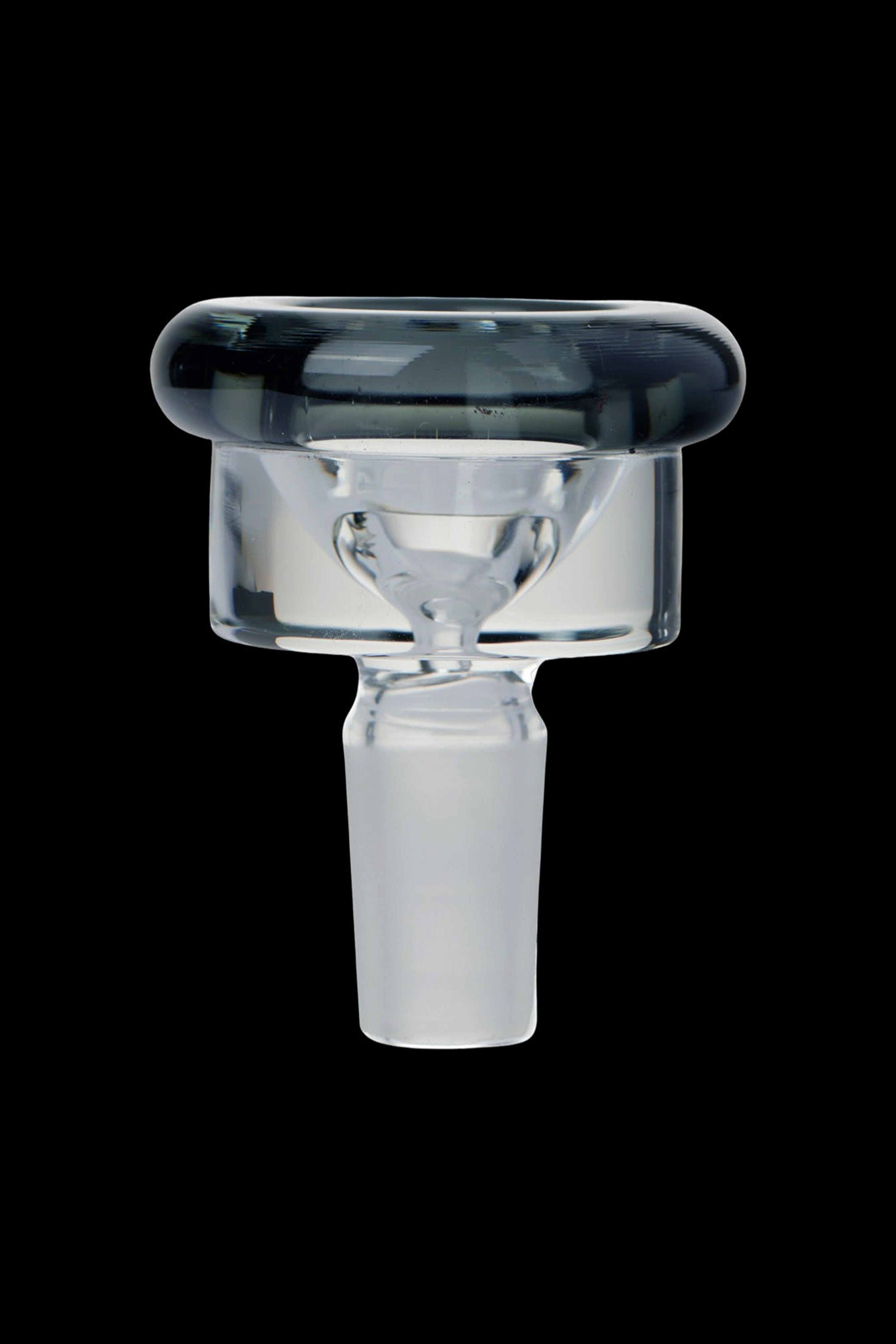 Glass cannabis bowl for a water pipe or bong.