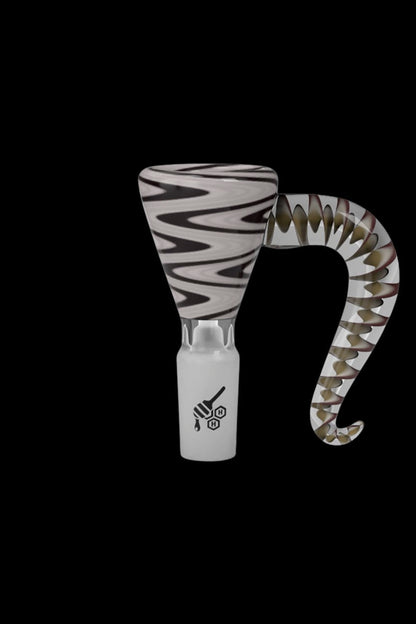 Honeybee Herb Swirl Martini With Horn Pull Flower Bowl