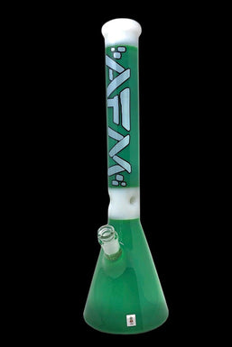 AFM Glass Pulsar Forest Green Color Glass Beaker Bong