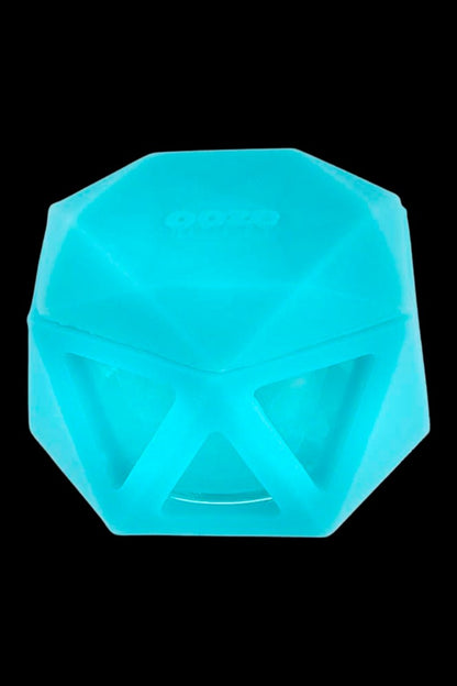 Turquoise geometric cannabis grinder.