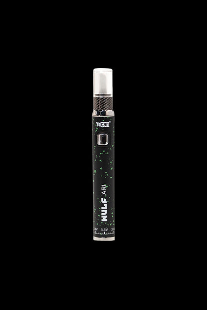 Yocan Evolve Plus XL cannabis oil vape pen with green splatter design.