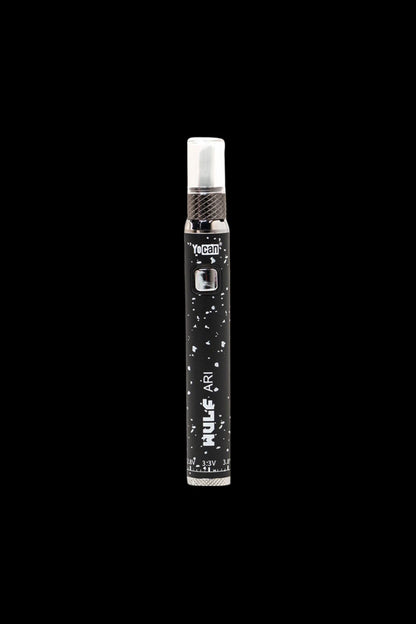 Yocan Evolve Plus cannabis oil vape pen with starburst design.