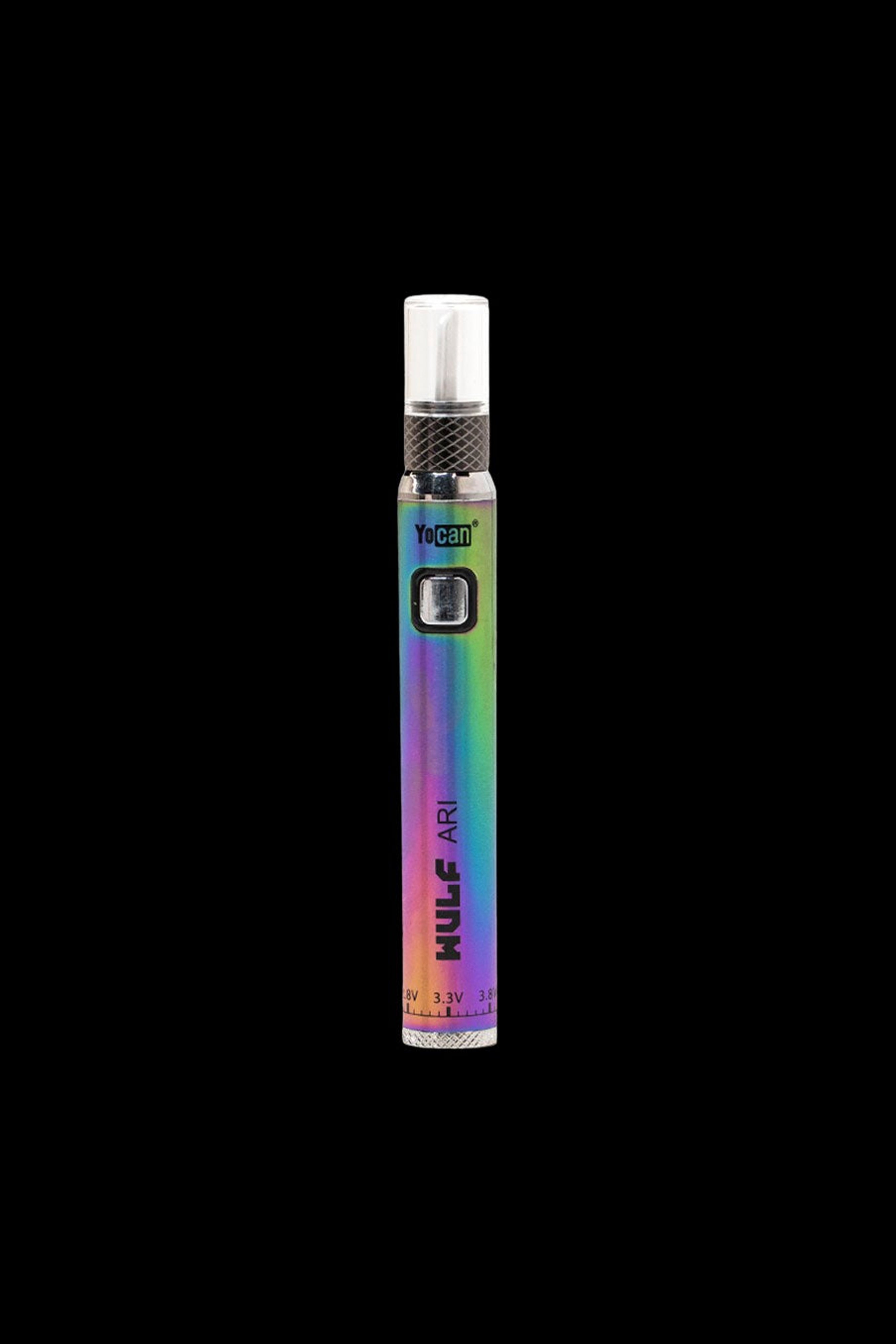 Yocan Evolve Plus XL cannabis oil vape pen with iridescent finish.