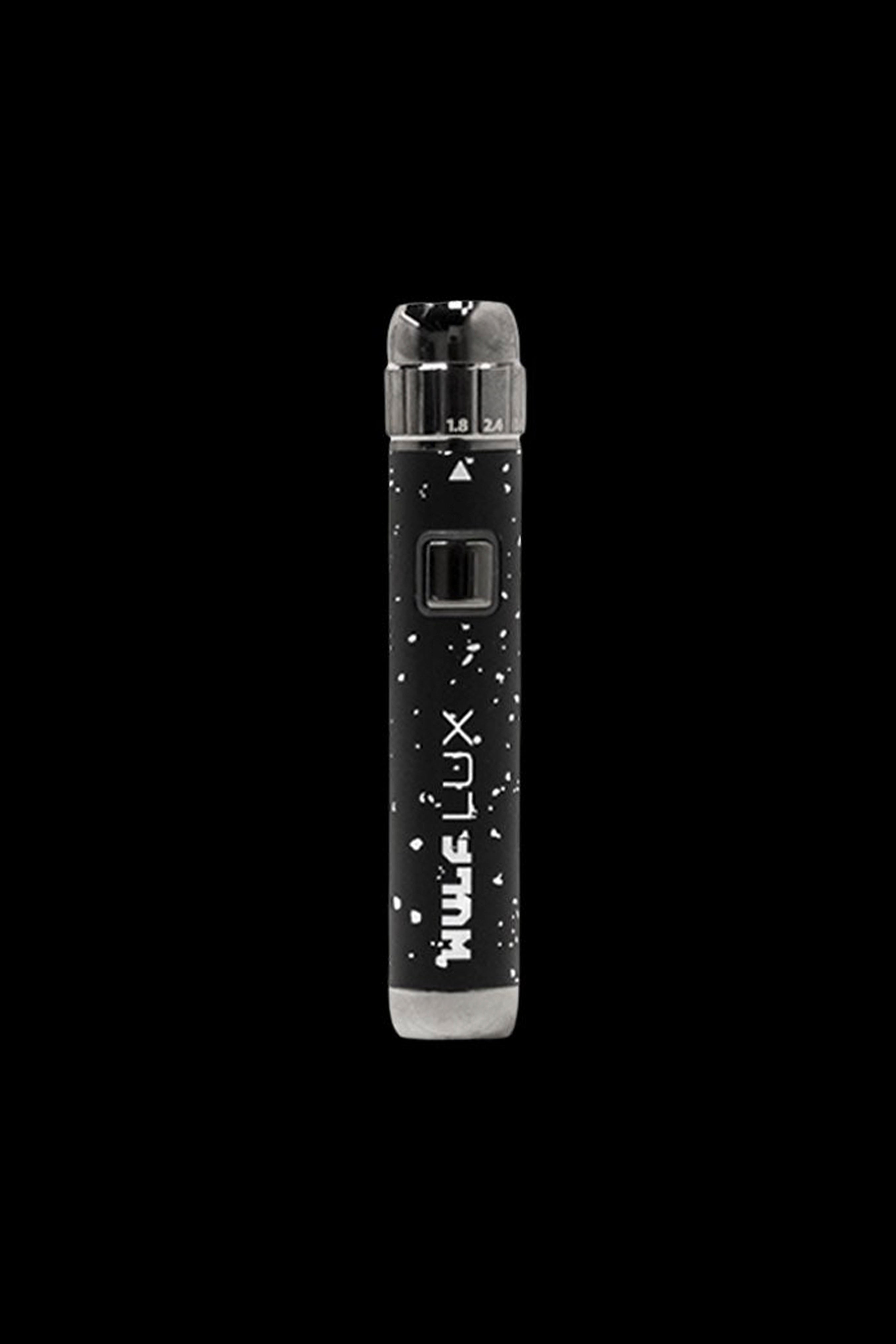 Yocan Evolve Plus XL cannabis wax vaporizor pen with speckled purple and black design.
