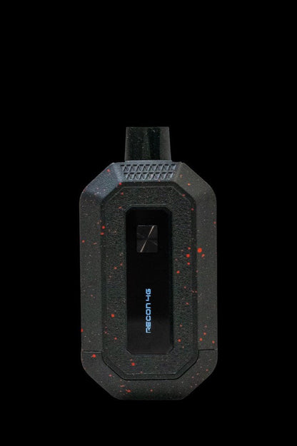 Black cannabis vaporizer pen with digital display.