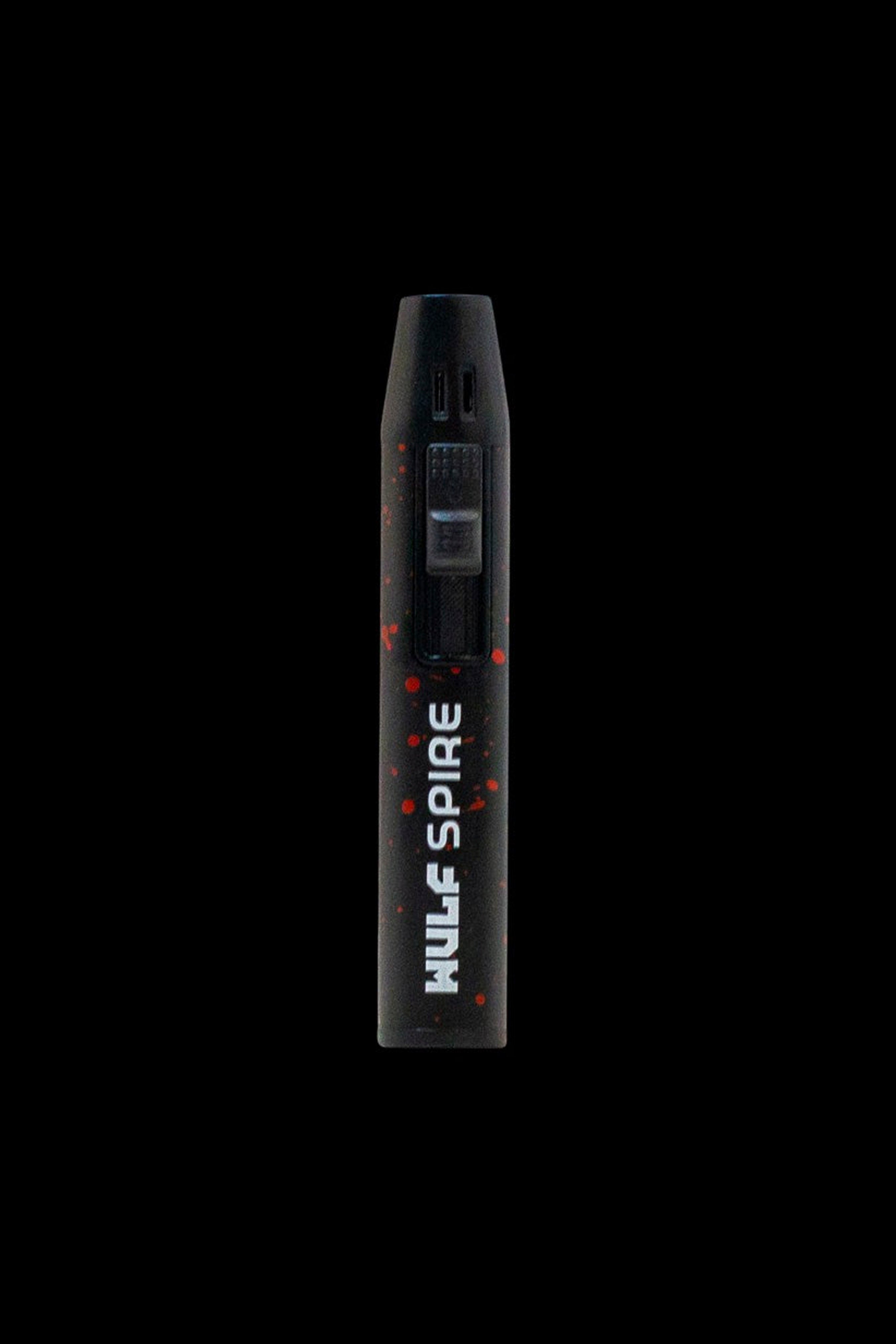 A studio shot of the Wulf Mods Spire Pen Torch, displaying its sleek, pen-like design against a plain black background.