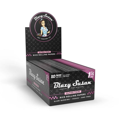 Blazy Susan Ultra Thin Rice Rolling Papers - Display Box