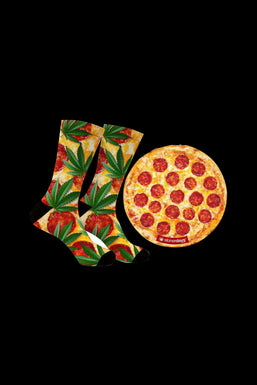 StonerDays Pizza Socks and Dab Mat Combo