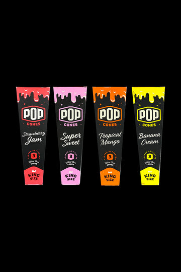 Pop Cones King Size Pre-Rolled Cones with Flavor Tip - Mixed 12 Pack - Pop Cones King Size Pre-Rolled Cones with Flavor Tip - Mixed 12 Pack