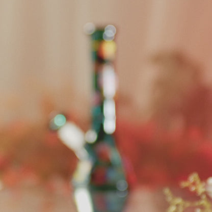 Famous Design Floral Lush Beaker Bong - Teal