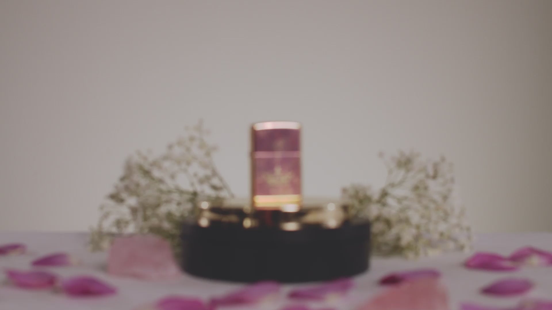 Load video: Queen of Bud Rose Quartz Mosaic Zippo