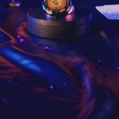 Smoke Cartel Famous Design -  Astral Power Aluminum 2 stage Grinder - Black and Gold