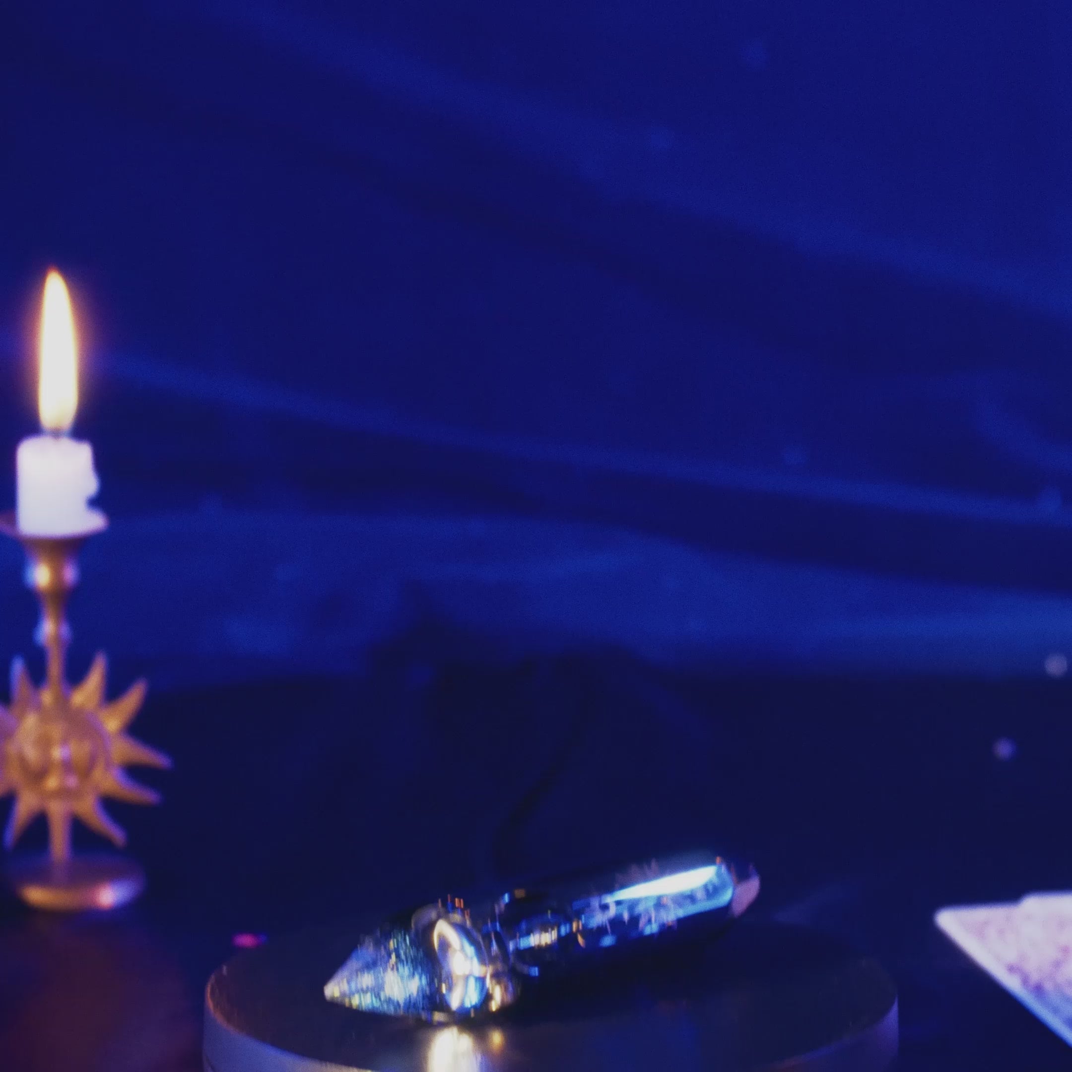 Smoke Cartel Famous Design - Astral Power Crystal Hand Pipe - Black - 5in