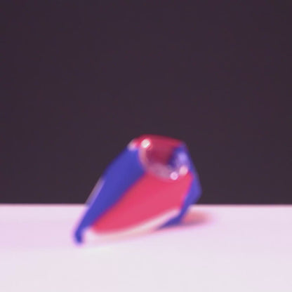Smoke Cartel Silicone Diamond Hand Pipe with Glass Bowl