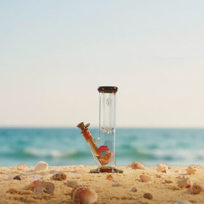 Smoke Cartel Cabana Cannabis Co. Coconut Water Pipe Amber - 10in