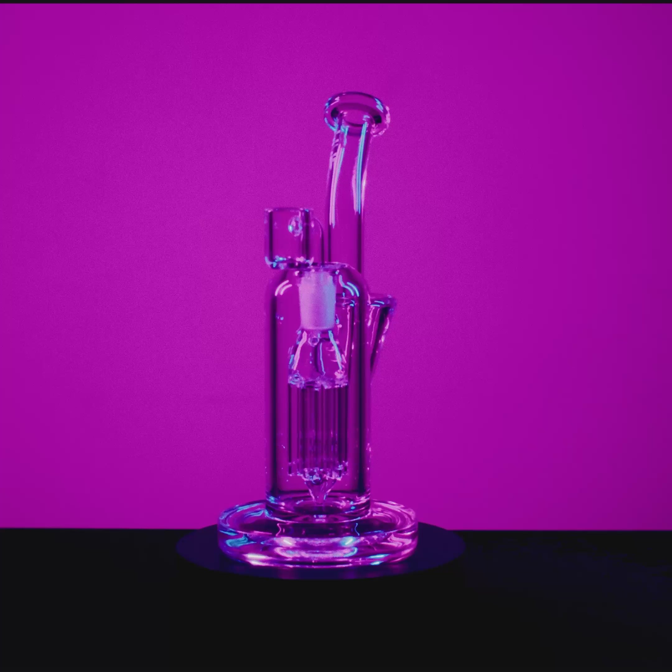 Smoke Cartel Hue - Whirlpool Dab Rig Clear - 9"