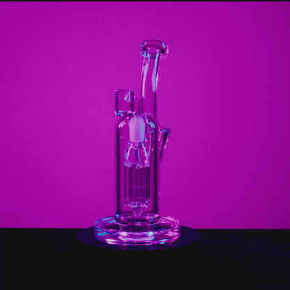 Smoke Cartel Hue - Whirlpool Dab Rig Clear - 9"
