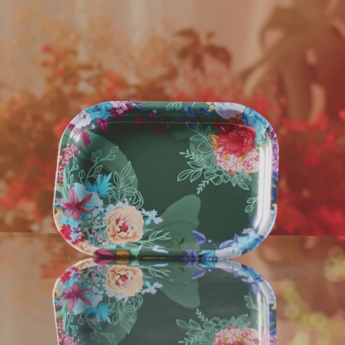 Famous Design Floral Lush Rolling Tray