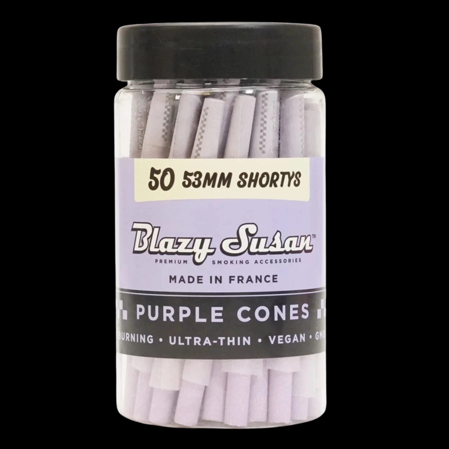 Blazy Susan Shortys Purple Pre Rolled Cones - 50 Count