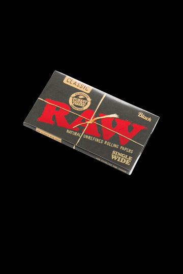 RAW Black Single Wide Rolling Papers - RAW Black Single Wide Rolling Papers