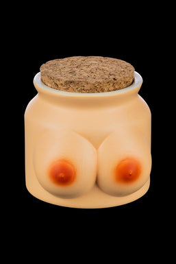 Roast & Toast Boobs Ceramic Stash Jar