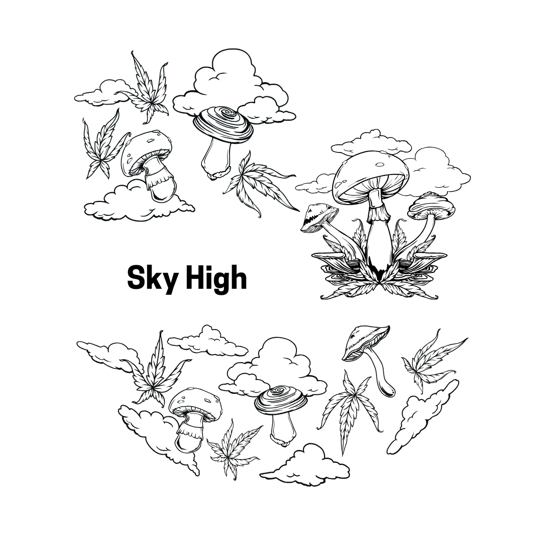 Prism Sapphire Sky High Beaker Single Stack