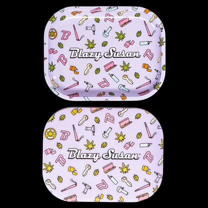 Blazy Susan Metal Rolling Tray